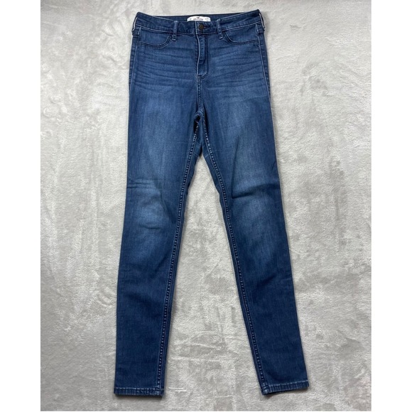 Hollister Denim - Hollister Skinny Jeans Womens 5R 27 Blue Dark Wash Stretch Denim